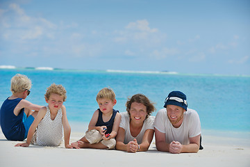 Image showing happy family on vacation