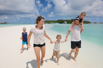 Image showing happy family on vacation