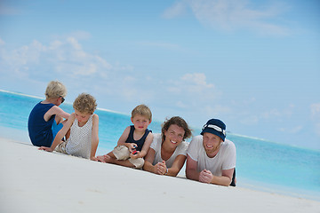 Image showing happy family on vacation