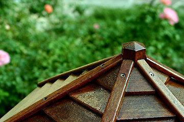 Image showing Wooden bird box