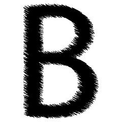 Image showing Scribble letter - B