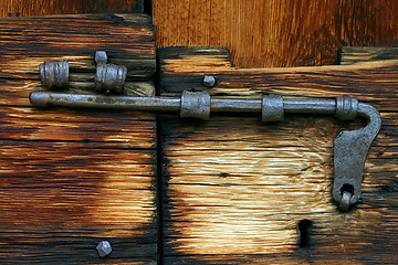 Image showing Rusty bolt closeup