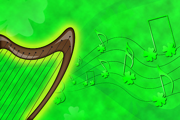 Image showing Saint Patrick's harp