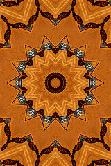 Image showing Wooden abstract decoration