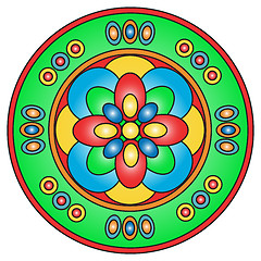 Image showing Colored mandala