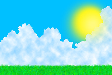 Image showing Grass on a sunny day