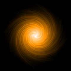 Image showing Orange abstract background spiral