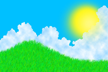 Image showing Grass on a sunny day