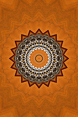 Image showing Wooden abstract decoration