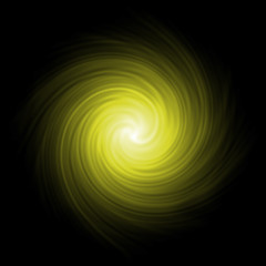 Image showing Yellow abstract background spiral