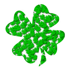 Image showing Clover made of clover