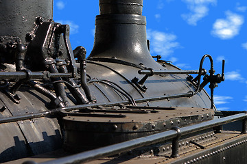 Image showing Locomotive closeup
