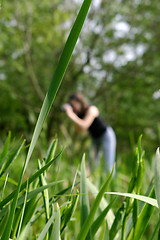 Image showing Naturalist woman photographer