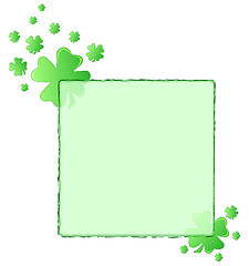 Image showing Shamrock frame