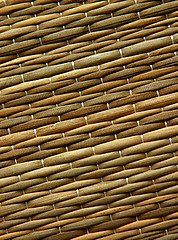 Image showing Straw mat texture