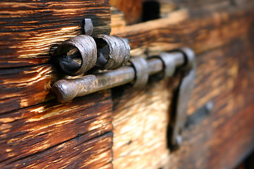 Image showing Old rusty bolt
