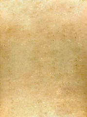 Image showing Old yellow parchment