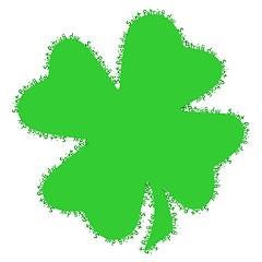 Image showing Saint Patrick's shamrock writing