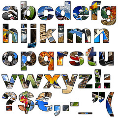 Image showing Photo collage alphabet - lowercase