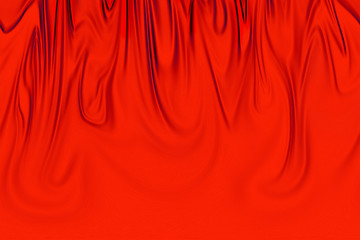 Image showing Red silk veil