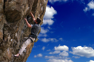 Image showing Classic free climber