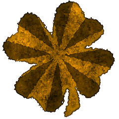 Image showing Shamrock burnt parchment