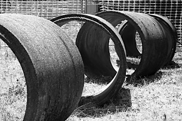 Image showing Cement pipes