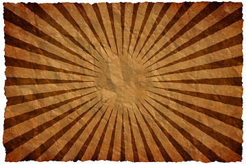 Image showing Crumple paper background rays