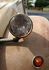 Image showing Vintage car closeup