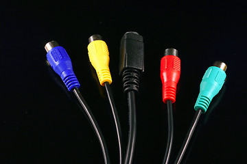 Image showing Electronic cables