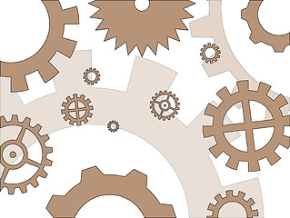 Image showing A world of gears