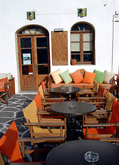 Image showing greek cafe