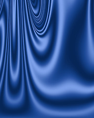 Image showing Blue Digital Silk