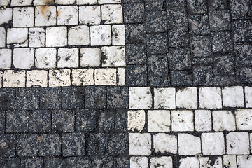 Image showing Texture of stone structure road