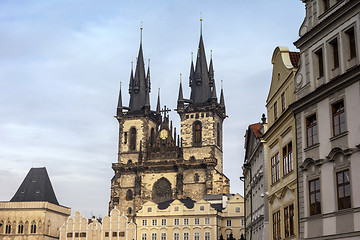 Image showing St. Teyn gothic cathedral,Prague 