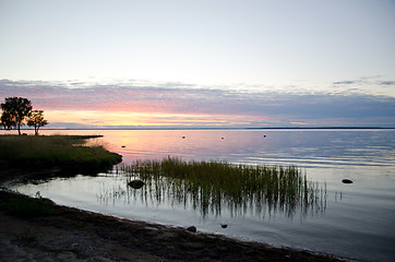 Image showing Bay in evening
