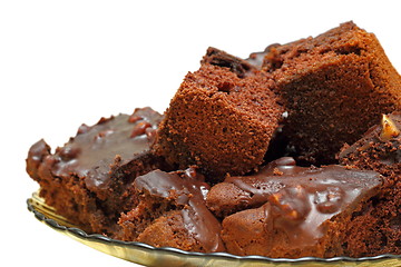 Image showing cocoa cakes over white