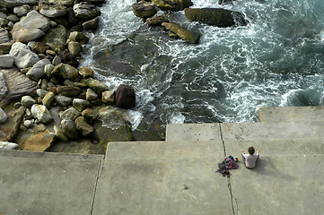 Image showing meditating