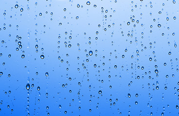 Image showing Blue water drops