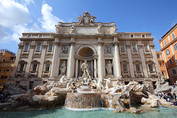 Image showing Rome - Trevi fountain