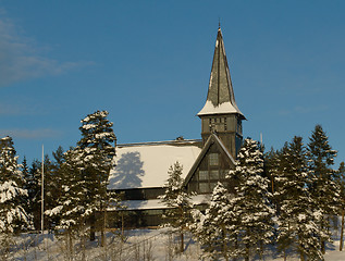 Image showing Church in the forest