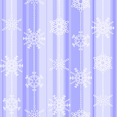 Image showing Flake winter seamless pattern