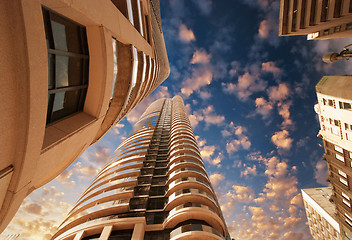 Image showing Wonderful upward view of Toronto Modern Buildings and Skyscraper