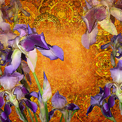 Image showing flloral design oriental iris