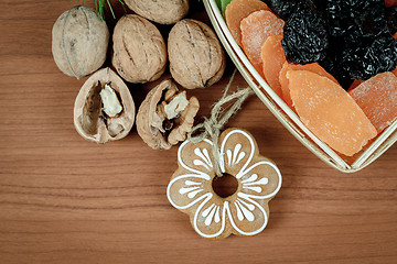 Image showing Christmas Dried Fruit and Nuts 