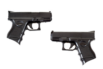 Image showing two Black airsoft guns