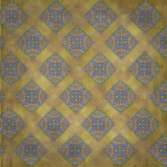 Image showing flloral design old wallpaper