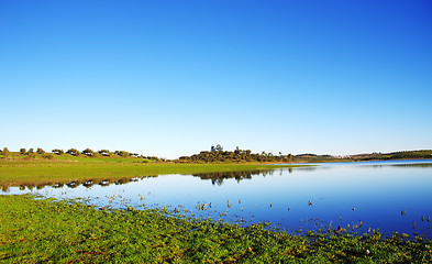 Image showing Alqueva lake near Amieira village