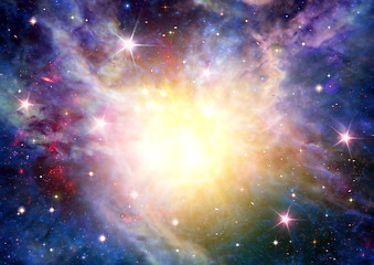 Image showing galaxy in a free space