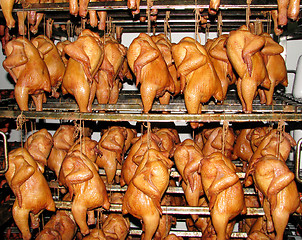 Image showing Chickens smoked 